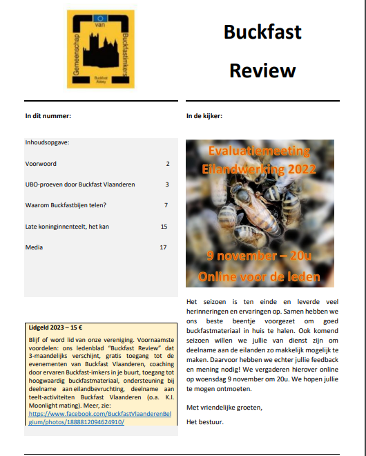 Buckfast Review - November 2022